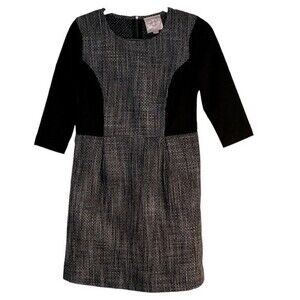 Romeo & Juliet Couture Black and White Tweed Dress - Size S